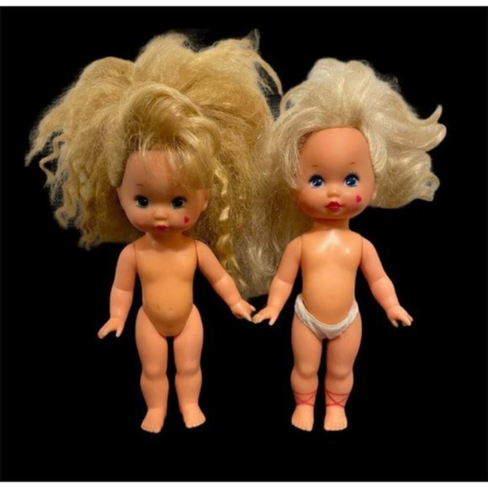 Vintage 1988 Wee Lil Miss Doll lot of 2